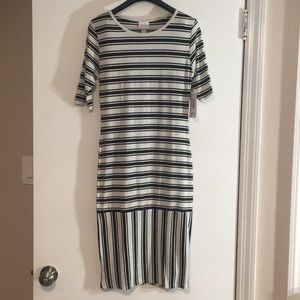 LuLaRoe Julia striped XS NWT